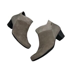 Mephisto womens Michaela bootie gray leather‎ size 9.5